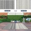 Venta al por mayor de fábrica Tipo duradero a prueba de humedad Alfombra de plástico para patio de jardín Bolso plegable Alfombra de plástico para camping al aire libre