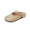 Sandalias Perezosas Slip-On Waiwai Girl 993-12 Estilo Francés con Zapatos de Media Punta Baotou para Mujer para Usar en Verano