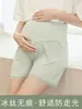 Pantalones Cortos de Seguridad para Maternidad Hechos a Medida desde la Fábrica de Origen, Seda de Hielo, Estilo Delgado de Verano, Cintura Alta, Ajustables, Antiexposición, Tallas Grandes, Pantalones Cortos de Capa Base