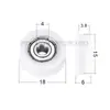 Rodamientos con Recubrimiento de Plástico 608 Rodillo con Ranura 624U Polea para Puertas y Ventanas Deslizantes 625 Ranura de Eub de Nylon Fabricante 626