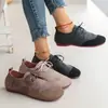 Outono 2026 Cor Lisa Bloco de Cor Cadarço Estilo Mori Salto Baixo Bico Redondo Sapatos Individuais Casuais Versáteis Moda Feminina Sapatos de Dirigir