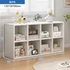 Armário estante estante de livros prateleira de chão divisória de sala de estar armário lateral de sofá armário de parede simples estante