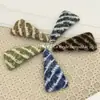 Pinza de Pelo Tejida a Cuadros de Colores Estilo Coreano, Pinza Lateral Versátil y Elegante para Mujer, Pinza de Hilo para el Cabello, Pinza para Flequillo, Pinza de Pelo para la Parte Posterior de la Cabeza