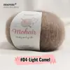 Comercio exterior hilo de mohair de bebé sudafricano para tejer a mano ganchillo DIY hilo fino hilo de mohair de seda ovillo de caballito de mar venta al por mayor