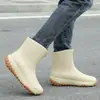 Botas de lluvia para hombre estilo alemán hasta la pantorrilla, suela gruesa, impermeables, antideslizantes y resistentes al desgaste de goma, nuevo modelo 2026 para exteriores y clima frío con forro de felpa