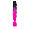 Trenzas Grandes de Fibra Sintética de Comercio Exterior, Trenzas de Colores, Peluca, Cabello para Trenzas Jumbo, Rastas Africanas, Cabello para Crochet
