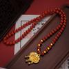 Novedad 2024: collar de ágata roja Ankola, accesorios, nuevo estilo chino, moda nacional, collar de loto de carpa de ágata roja natural
