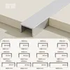 Tira de Borde Metálico con Ranura en U de Aleación de Aluminio y Titanio Tira de Borde de Fondo de Techo Tira de Borde Decorativa Tira de Envoltura de Borde