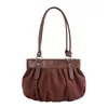 Bolso tote vintage de gamuza con lazo estilo coreano para mujer, nuevo modelo 2026, gran capacidad, versátil para ir al trabajo, bolso de hombro y de axila