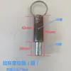Pasador Cuadrado con Anillo de Tirar de Bola Roja Pasador Roscado de 6 Caras Estante de Pasadores Lianzhong Metabo