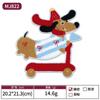 Parche de Tela Bordado de Cachorro de Dibujos Animados de Venta Caliente Transfronteriza Parche de Chenilla Etiqueta Bordada por Computadora Parche Decorativo para Ropa