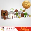 Escorregador de Madeira Grande Combinado para Uso Externo, Escorregador Multifuncional e Equipamento de Playground para Parques Comunitários e Áreas Cênicas
