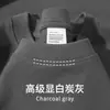 450g Tecido Pesado Manga Curta Masculino Verão Algodão Puro Grosso Algodão de Xinjiang Gola Pequena Estilo Americano Meia Manga Camiseta Básica