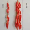 Corda de vegetais simulada longa decoração de fazenda frutas falsas alho pimenta milho decoração de cenário de festival de colheita atacado