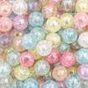 Contas de bolhas florais de acrílico AB coloridas, acessórios faça você mesmo, contas soltas, fabricantes de cores de macaron, atacado