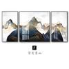 Pintura decorativa para sala de estar, mural para pared de fondo de sofá, luz de pared para restaurante, pintura de paisaje elegante de lujo, pintura colgante de cristal, nuevo estilo chino
