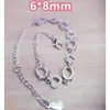 Prata S925 Porta-Vazio Pulseira de Cobre Branco Puro Porta-Vazio Banhado a Platina Processamento de Cravação de Pedras Preciosas Fábrica DIY Leidezhu