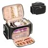 Bolsa cosmética portátil del fabricante Bsci, Bolsa de almacenamiento para cosméticos y artículos de tocador, Bolsa cosmética de gran capacidad para viajes
