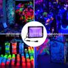Nueva Luz UV 50W Impermeable Inducción del Cuerpo Humano Mural Fluorescente Luz de Curado Fiesta Escenario Luz de Proyección UV Morada