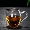 Vaso Público Transparente Resistente al Calor con Borde Puntiagudo y Asa No Caliente Vaso Público Doméstico Juego de Té Kung Fu Mar de Té Taza de Té