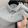 Nueva Camiseta de Manga Corta de Verano para Hombre, Camisa Polo Casual con Cuello y Bordado en Bolsillo, Top Transpirable Holgado de Media Manga