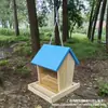 Comedero para Pájaros de Exterior para Balcón y Patio, Colgante Automático, Caja de Comida a Prueba de Lluvia, Grano Mixto, Taibao