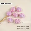 Accesorios para Joyería DIY Hechos a Mano Coloridos Pata de Gato Agujero Grande Collar Accesorios para Ropa Accesorios para Bordado a Mano Materiales Cuentas Sueltas