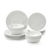 Set de vajilla de melamina para el hogar creativo juego de platos de melamina para cena juego de vajilla de 12 piezas