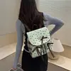 Bolso mini moderno y lindo para niñas, nueva colección primavera 2026, mochila de estilo dulce con lazo y cuadros