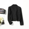 2023 Principios de Otoño Nueva Moda para Mujer Blazer Estilo Shenzhen Chaqueta Pequeña Bolsillo de Un Solo Botón Chaqueta Corta Casual