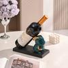 Estante para vinos de estilo europeo, vitrina para vinos, porche, sala de estar, decoración, aparador, luz de lujo, decoraciones para el hogar, estante de almacenamiento de conejo, venta al por mayor