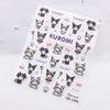 Camuflaje 5D en relieve dibujos animados lindos pegatinas para uñas sanliou coolomi gato KT Pooh stitch calcomanías para uñas
