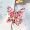 Xinzhimeng Accesorios para el Cabello Estilo Coreano Moda Placa de Acetato Clip de Mariposa Multicolor Niña Lindo Elegante Pinza de Cocodrilo Pinza de Cola