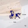 Nuevos Accesorios de Pegatinas Traseras para Fundas de Teléfono DIY de Aleación de Zinc Decoraciones Versátiles de Esmalte del Zodiaco Caballo