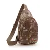 Nova Bolsa de Peito Camuflada para Homens, Bolsa Transversal Multifuncional para Esportes ao Ar Livre, Bolsa de Ombro Versátil de Grande Capacidade, Bolsa Tática para Homens