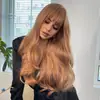 Peruca mulheres Fábrica atacado japonês longo cabelo encaracolado moda fibra química headgear spot Air bangs peruca de onda grande
