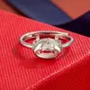 Anel de Dragão Sorridente para Meninas, Recomendado pelo Xiaohongshu, Design Aberto Ajustável, Moderno, Versátil, Sensação de Alto Padrão