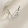 Brincos de Zircônia Estrela de Quatro Pontas Gota d'Água 2026 Primavera/Verão Bestseller de Live Stream Brincos de Estrela Gota Única com Diamante Chamativos