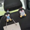 Gancho para Coche de Pingüino Lindo Gancho para Coche Gancho de Almacenamiento para Interior de Coche Gancho de Almacenamiento para Respaldo del Asiento del Coche Femenino