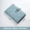 Cuaderno A5 Personalizado Libro de Registro de Reuniones Sencillo para Oficina de Negocios Cuaderno Engrosado con Hebilla que Se Puede Imprimir con Logo