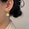 Pendientes de plata S925 con diseño avanzado de nicho, con exquisita perla francesa de Corea del Sur, luz y temperamento lujoso