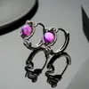 Pendientes de Serpiente Cruzada Sosteniendo Perla para Hombres, Lujo Ligero de Moda, Diseño de Nicho, Pendientes de Moda Retro, Accesorios para Orejas Estilo Europeo y Americano