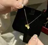 Colar de Lótus Dourado e Caqui 2023 pingente de folha de caqui feminino Colar de Caqui para namorada no Qixi
