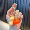 Chaveiro de Corrente para Celular com Contas de Caqui, Pingente de Mochila da Sorte, Decoração para Capa de Celular, Pequeno Presente para Exames de Admissão do Ensino Médio e da Faculdade