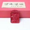 Colgante Zaki Lam de Arena de Cristal Rojo Cinabrio Colgante de Arena de Cristal Rojo de Alto Contenido Colgante de Collar de la Diosa Femenina de la Riqueza Vida Pasada y Presente