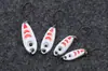 Luyan Luya Feijão Pequeno Colher Luya Lantejoula em Forma de Colher Listra Branca Metal Isca de Pesca em Forma de Peixinho Atacado