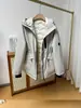 Nova Jaqueta de Inverno à Prova de Vento para Exterior com Capuz Colorblock 90 Penugem de Ganso Branco Jaqueta de Trabalho Terno Jaqueta Feminina