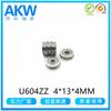 Rodamiento miniatura U604ZZ 4*13*4mm accesorios extrusor impresora rodamiento de rodillos de pantalla