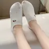 Calcetines de barco, Calcetines de hilo de puntos para mujer, Estilo fino de verano, Antideslizantes, Calcetines invisibles de dibujos animados lindos, Calcetines cortos de corte bajo
