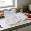 Caja de Almacenamiento de Plástico Portátil con 11 Compartimentos Caja de Almacenamiento para Componentes Hechos a Mano DIY Caja de Empaque Transparente Caja Organizadora para Accesorios de Ferretería